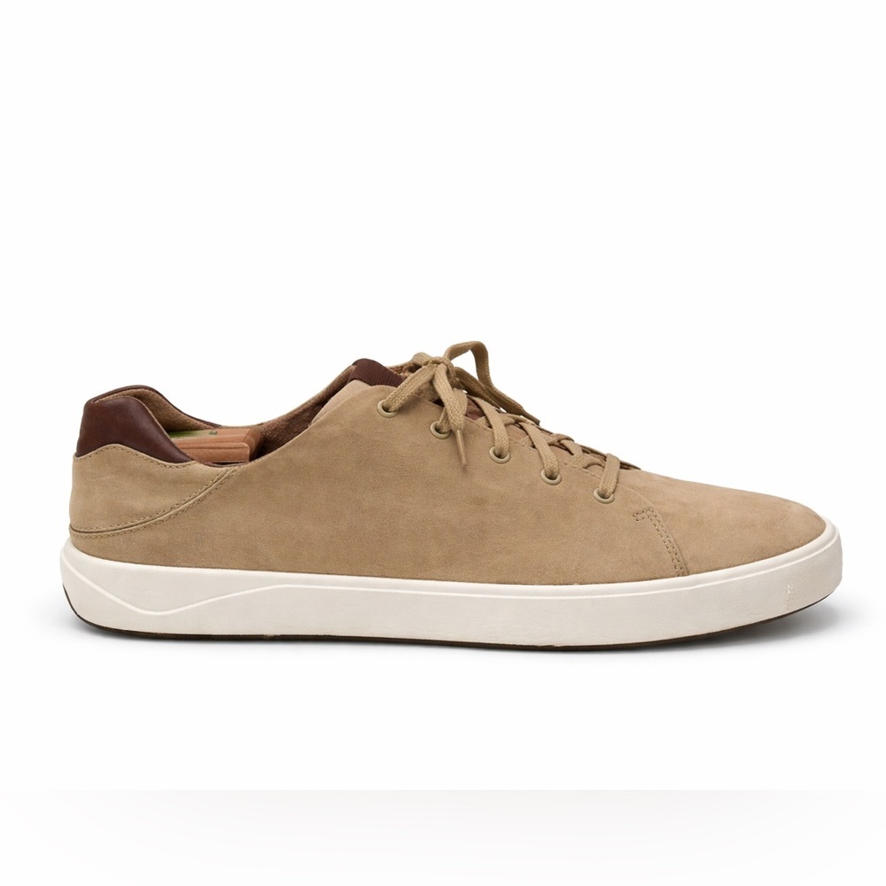 OluKai Lae‘ahi Li Sneakers Men’s 11.5 Tan Nubuck Casual Lace Up Comfort Shoes - Picture 5 of 7
